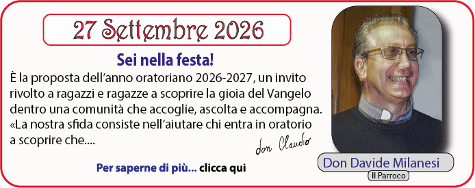 don Davide Milanesi 27 Settembre 2026